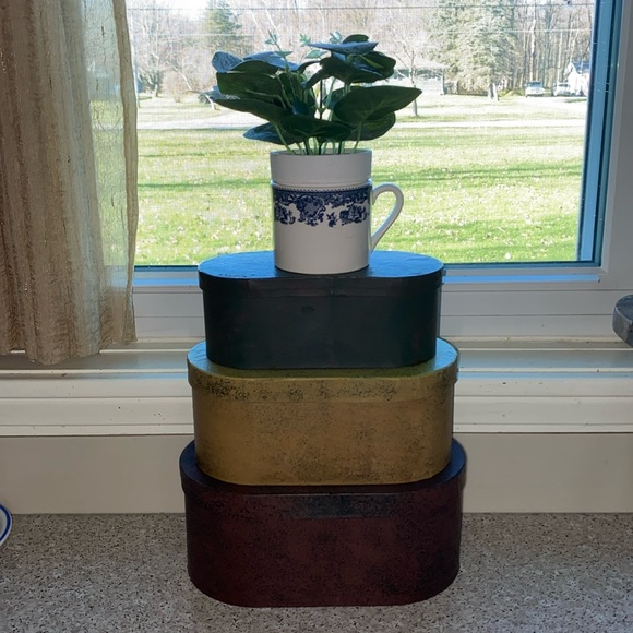 Vintage Audrey’s Primitive Style Nesting Boxes-COUNTRY/PRIMITIVE/COLLECTIBLES - Picture 6 of 13